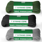 Paracord Parachute Cord In Spool Lanyard 100ft 4mm 7 Strand Core Outdoor 550bl