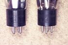 Two  Rca Radiotron  45 Globe balloon  Matching Pair  3  Ux-245  Cx-345 Eq