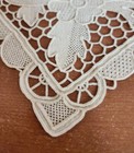 Venetian Point De Venice Needlelace Ecru Square Top Napkin