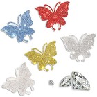 5pcs Butterfly Crystal Car Stickers For Women - Bling Rhinestone Self Adhesive 
