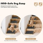 4-pack Wooden Dog Ramp For Stairs  Anti-slip Pet Steps For Small Dogs W  Carpet