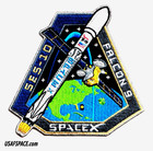 Authentic Ses-10 - Spacex Falcon 9 F9 Launch Usaf Nasa Satellite Mission Patch
