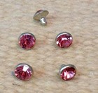 9 2mm Rivet Crystal Concho Pink For Headstall Spurs Chaps Saddle Pad Craft Decor