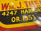 Vintage Baltimore Plumbing   Heating Tin Advertisement Sign 1930   s -1960