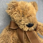 Fao Schwarz 18    Toys R Us Plush Brown Teddy Bear Ribbon Bow 2016 Velvet Nose