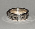 Canada  Coin Ring Made From Silver Canadian Half Dollar  50 Cents  Size 7-13