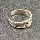 Sterling Silver Wave Design Adjustable Toe Ring