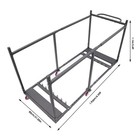 Folding Table Rack Dolly Cart W  Casters Max 8 Round Table 12 Folding Table