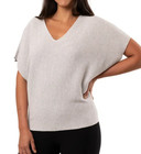 New Cyrus Women s V Neck Waffle Texture Dolman Sweater Size Large
