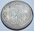 1707 Spanish Silver 1 Reales Genuine Antique 1700s Colonial Pirate Treasure Coin