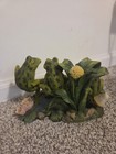 Green Frogs Resin Figurine Statue