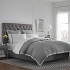  2000 Series Ultra-soft Microbrushed Duvet Cover Set  King  Gray white 