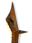 Antique Native American Indian Wooden Club Metal Spike  1890 - 1910