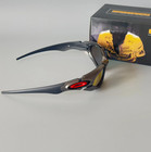 Oakley Plate Outdoor Polarized Sunglasses With Silver Frame And Ruby Lenses