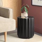 Scalloped Round Side Table Black - Room Essentials
