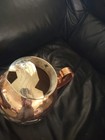 Artesanias Taxco Mexico Pitcher Silver Mounted Copper 8 5  Tall  7  Diameter
