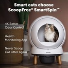 Scoopfree Smartspin Automatic Self-cleaning Litter Box - White