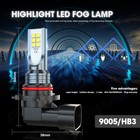 9005 Led Headlight Fog Light Bulbs Kit High Low Beam 6000k White High Power