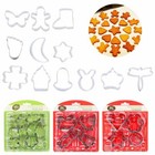 12x Cookie Cutter Set Cutters Baking Cookies Pastry Biscuit Stainless Steel