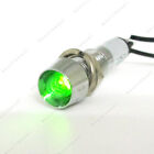 5    Green Ac220v 8mm Neon Panel Indicator Power Signal Metal Light Lamp Xd8-1