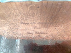 Z- Leonard Silver Plate Tray With ep Crown lion Stamp -engraved 25 Anniversary 