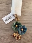 Nwt Coach Flower Tea Rose Floral Bag Charm Cea08 Blue Green Multi Japan Exclusiv