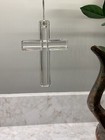 Waterford Marquis Crystal Cross 4  Ornament W tassel  Box   Paperwork