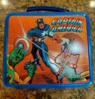 Vintage Spider-man the Hulk captain America Lunchbox  Thermos -  1980  Aweome 