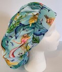 Mermaid  Print Size Medium Medical Bouffant Scrub Cap Surgery Hat