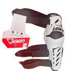 Leatt Dual Axis Knee   Shin Guard - White black - Size S m - New With Tags