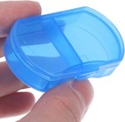 2pcs Mini Medicine Case With 2 Compartments  Portable Pill Organizer