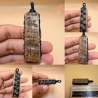 Ancient Stone Roman Bead Amulet With Many Engraving Seals Around