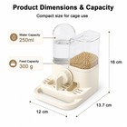 2-in-1 Quail Feeder And Waterer For Cage  Gravity Auto Bird Water Feeder