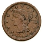 Lot Of 2 Large Cents  1853 And 1854  In Fine Condition  Brown Color  Nice Detail