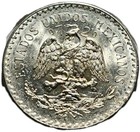 1933 Mexico Silver Coin Un Peso Unc Details  edge Ding - See 4-5 O clock In Pic 