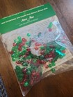 Merri Mac Tiny Treasures Craft Kit Makes  6 Ornaments Sparkle  lace  84-41 Vtg