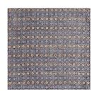 Men s 100 silk Twill Handkerchief Brownish Gray Circle Pocket Square 30cm 11 8in