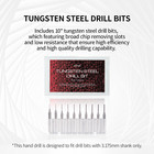 Dspiae Aluminum Hand Drill Set With 10 Tungsten Drill Bits At-shd - Us