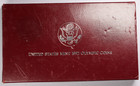1992-s Us Olympic Silver Dollar   Clad Half 2-coin Proof Set Us Mint W ogp   Coa