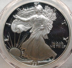 1991 S Pcgs Pr70 Dcam Silver Eagle Dollar Signed Cleveland  1 Coin Autograph