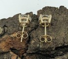 2ct Round Lab Created Diamond Solitaire Stud Earrings 14k Yellow Gold Plated