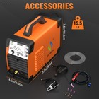 5in1 Home Pro 220v 200amp Aluminum Welding Machine Stick Ac dc Pulsed Tig Welder
