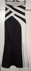 Debut - Black   Cream Strapless Long Evening Dress ball Gown Women s Uk 8 Prom