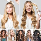 Double Weft Thick Clip In Full Head Remy Real Soft Human Hair Extensions Ombre