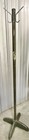 Vintage Military Industrial Od Green Mid Century Modern Steel Coat Rack Office