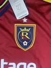 2022 23 Adidas Real Salt Lake Home Jersey Men s Large Red blue Mls Soccer Nwt