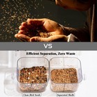 Bird Food Shell Separator  Stepless Speed Adjustable Blower  Clear Visible De   