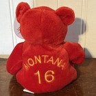 Joe Montana  16 Salvinos Bammers Sf 49ers Nfl 1998 Beanie Baby Bear Nwt 