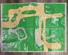 Vintage 1960 s Marx Flintstones Play Set Original Plastic Play Mat Only