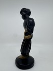 Vtg Mcm Black Americana Chalk Ware Statue Figurine Nubian Man Figurine Abco
